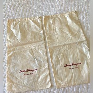 Ferragamo dust cover shoe bags size in pic-2 bags